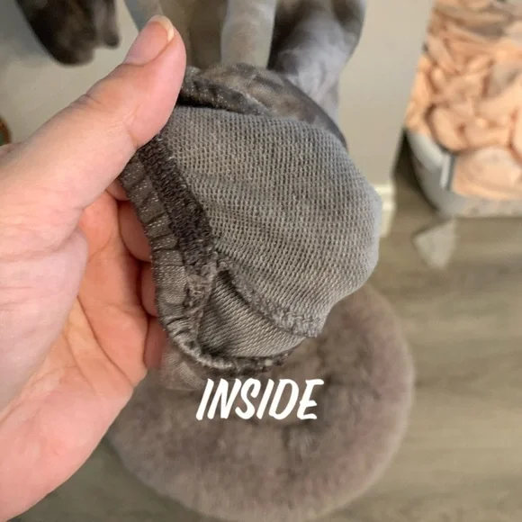 Charcoal/brown Baby French Terry Sweatpants - Picture 11 of 15